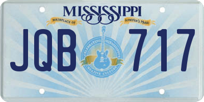 MS license plate JQB717