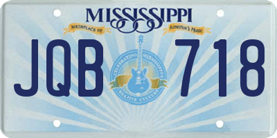 MS license plate JQB718