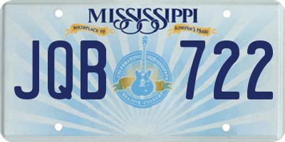 MS license plate JQB722