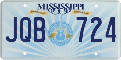 MS license plate JQB724