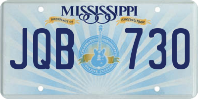 MS license plate JQB730