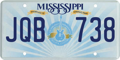 MS license plate JQB738