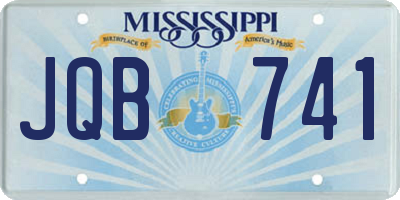 MS license plate JQB741