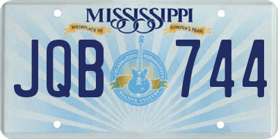 MS license plate JQB744