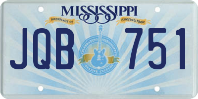 MS license plate JQB751