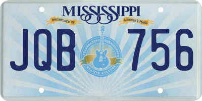 MS license plate JQB756