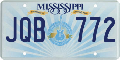 MS license plate JQB772