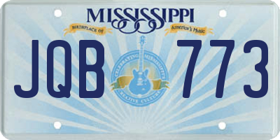 MS license plate JQB773
