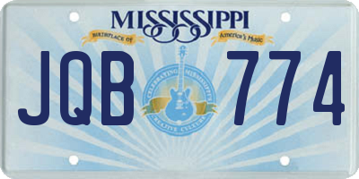 MS license plate JQB774