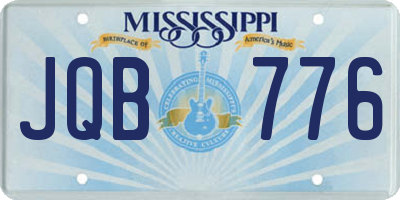 MS license plate JQB776