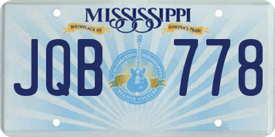 MS license plate JQB778