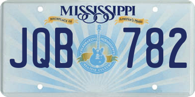 MS license plate JQB782