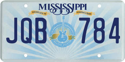 MS license plate JQB784