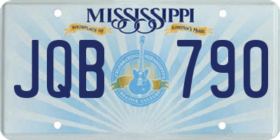 MS license plate JQB790