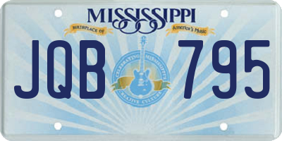 MS license plate JQB795