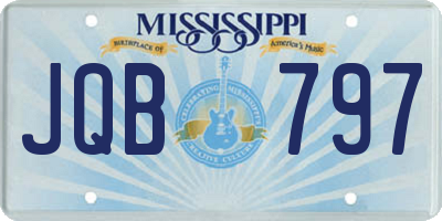 MS license plate JQB797