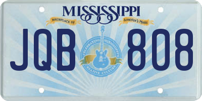 MS license plate JQB808