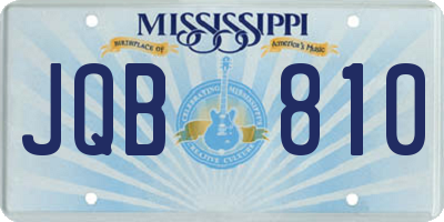 MS license plate JQB810