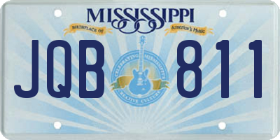 MS license plate JQB811