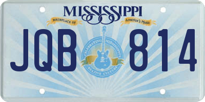 MS license plate JQB814