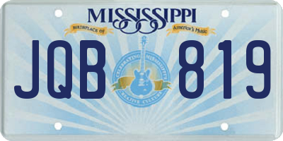 MS license plate JQB819