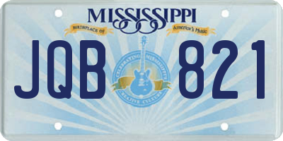 MS license plate JQB821
