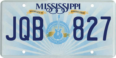 MS license plate JQB827