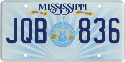 MS license plate JQB836