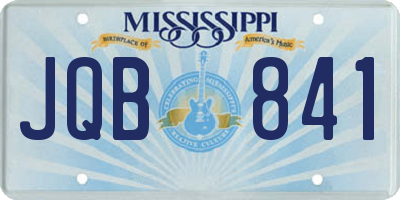 MS license plate JQB841