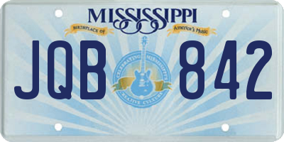 MS license plate JQB842
