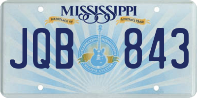 MS license plate JQB843