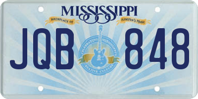 MS license plate JQB848