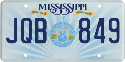 MS license plate JQB849