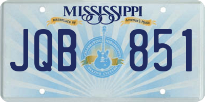 MS license plate JQB851
