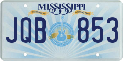 MS license plate JQB853
