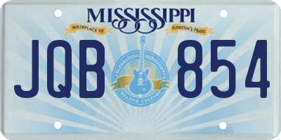 MS license plate JQB854