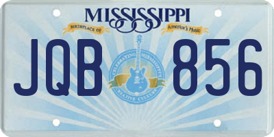 MS license plate JQB856
