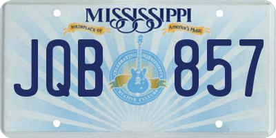 MS license plate JQB857