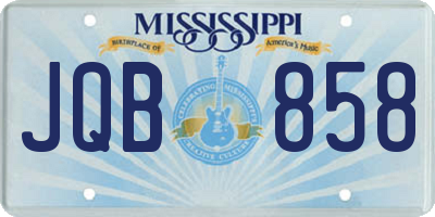 MS license plate JQB858