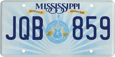 MS license plate JQB859