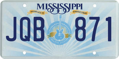 MS license plate JQB871