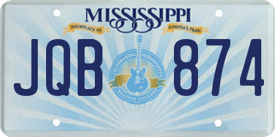 MS license plate JQB874
