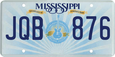 MS license plate JQB876