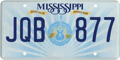 MS license plate JQB877