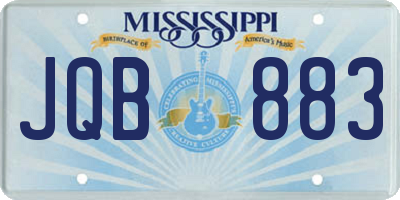 MS license plate JQB883