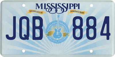 MS license plate JQB884