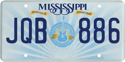 MS license plate JQB886