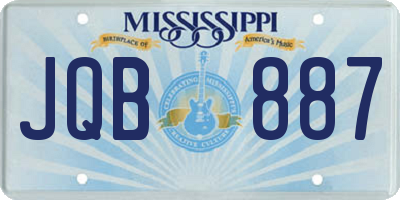 MS license plate JQB887