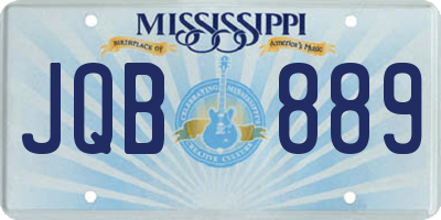 MS license plate JQB889