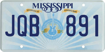 MS license plate JQB891